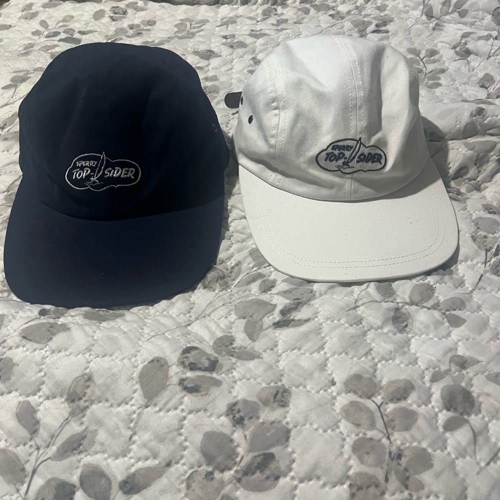 Sperry Top-Sider Navy and White Caps
